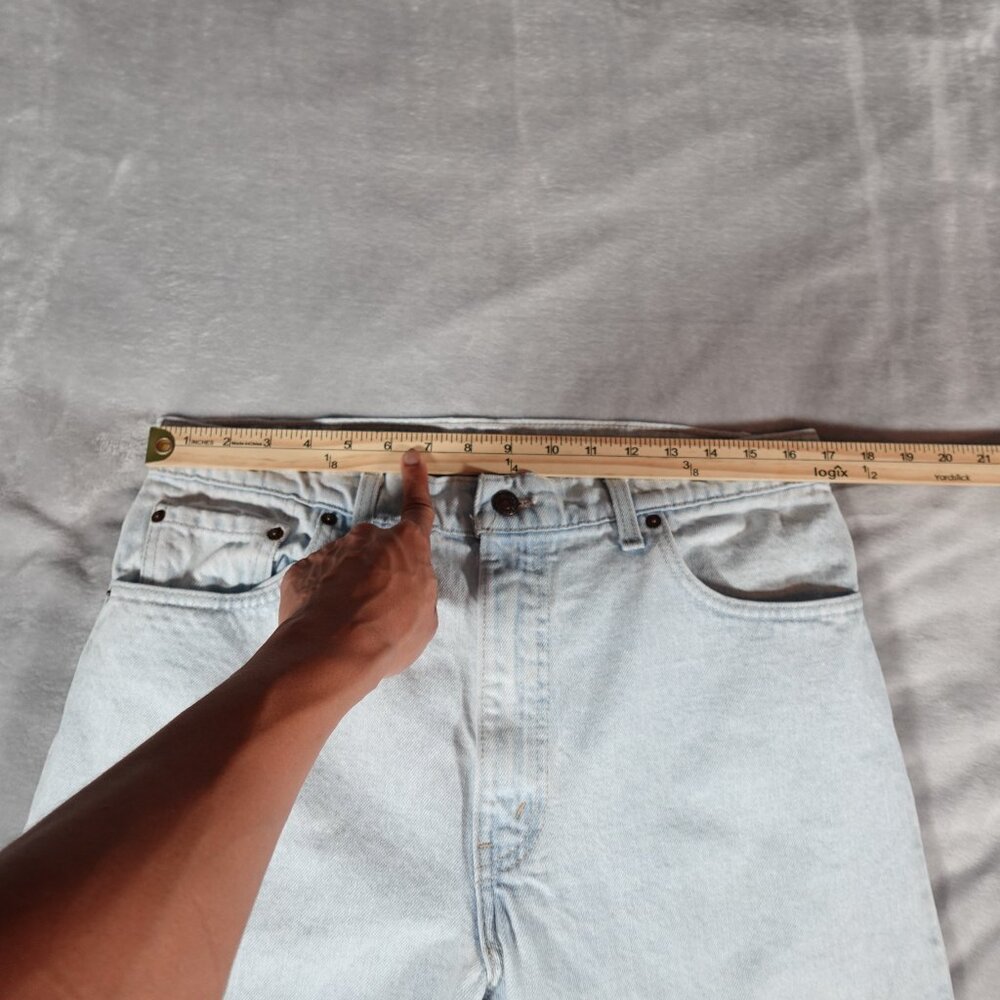 Vintage Levis 550 Relaxed Tapered Leg Jeans Mens 36x36 (Fits 34x35) Flaws READ! - Picture 13 of 16